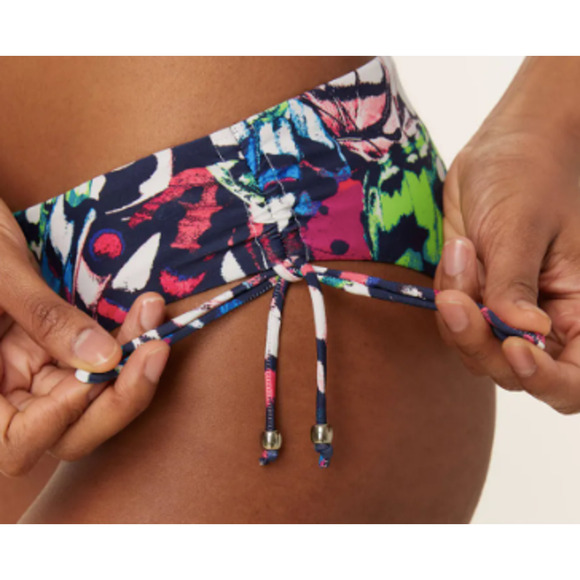 NWT Andie Women's The Waikiki Bikini Bottom Eco Nylon Butterfly Print Size S - Picture 12 of 12